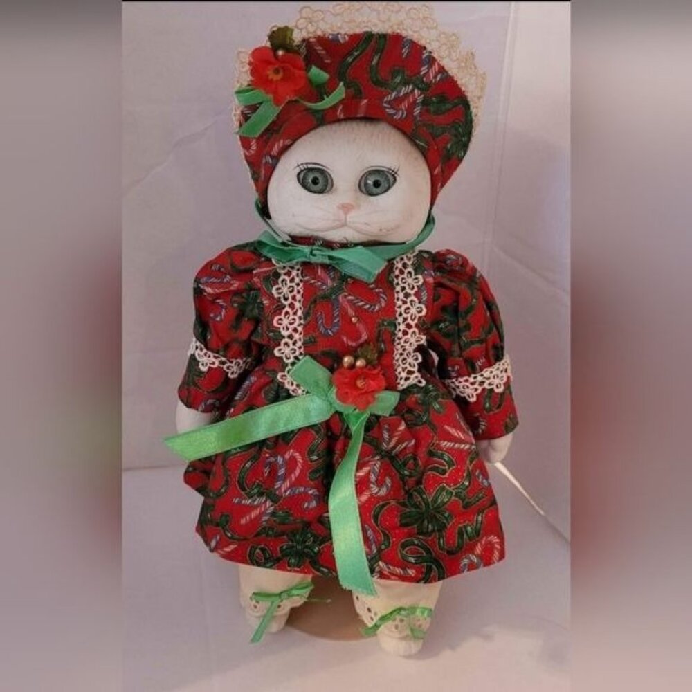 Betty Jane Carter Dolls Doll Cat Lover Christmas Victorian Home Decor